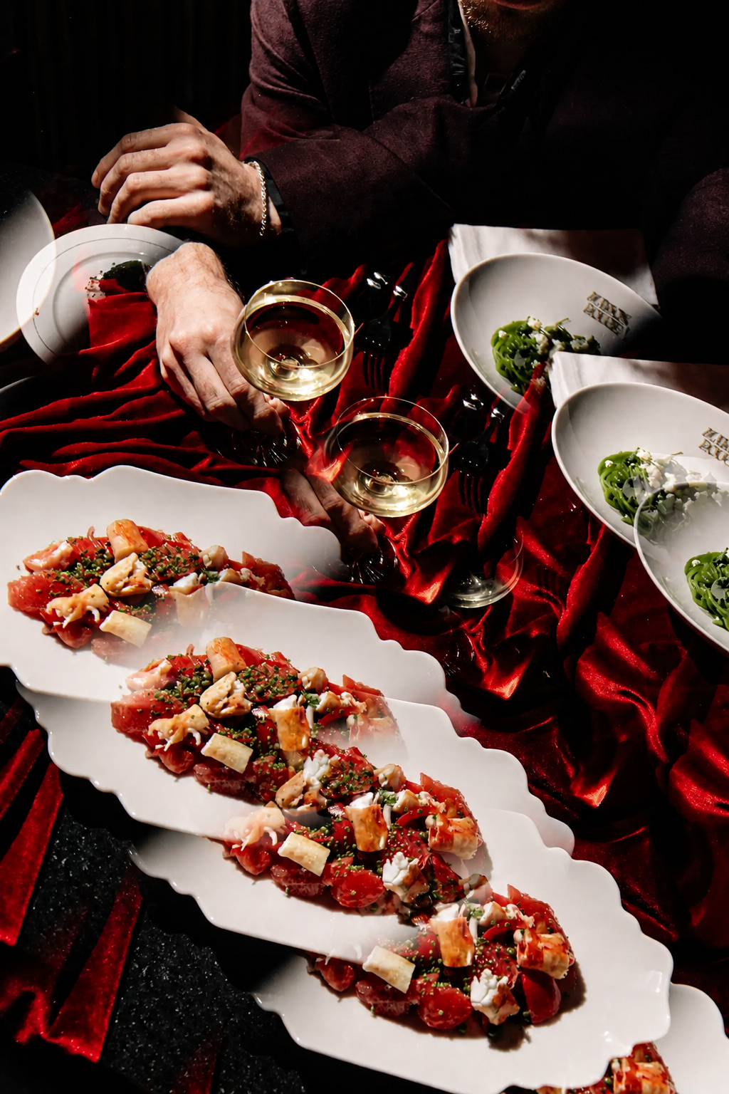 Gastronomic presentation at LE RITUEL ROUGE