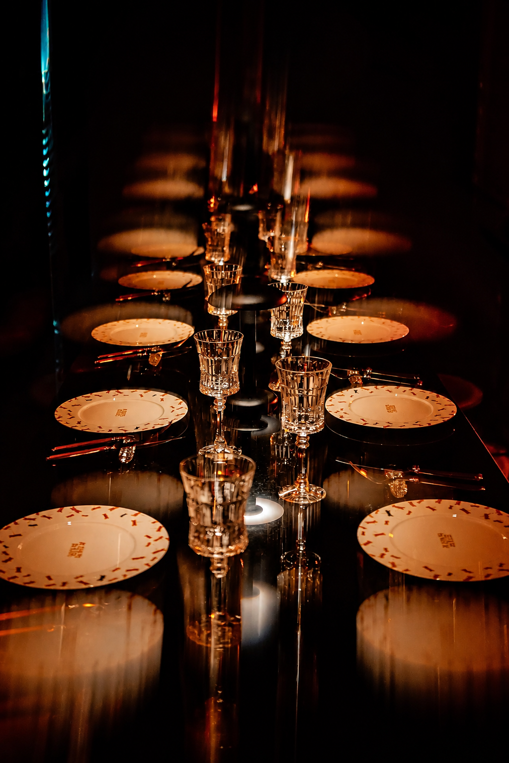 Table setting at Maison Rouge in Saint Petersburg